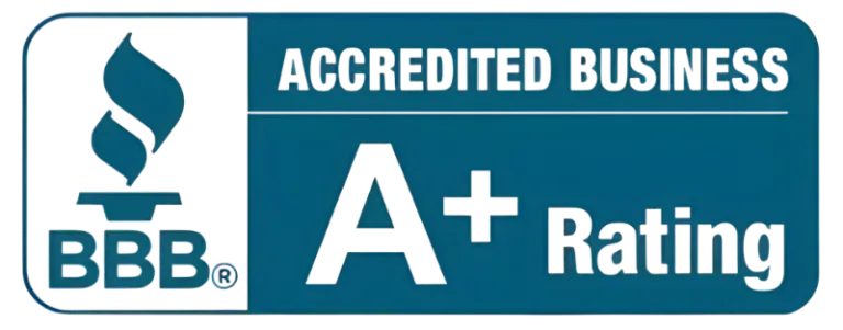 BBB A+ rated badge