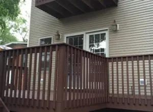 Exterior staining project for wood surfaces near Park Ridge