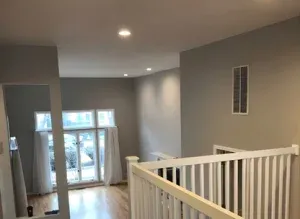 Detailed interior painting finish with clean lines and trim