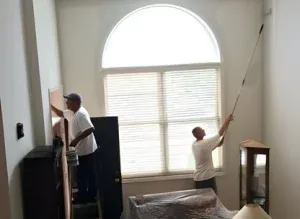 Siding repaint project on residential home in nearby community