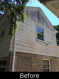 Before condition photo prior to exterior painting and prep